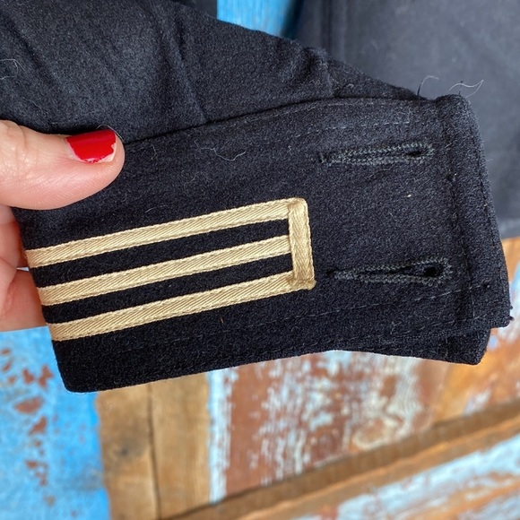 Vintage Navy Wool Sailor Top - Picture 5 of 12